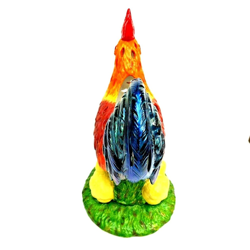 Partylite‎ Large Rooster & Chics Tea Light Holder Country Farmhouse Look NEW - Picture 6 of 7